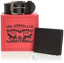 Levis 李维斯 77173-0343 男式 钱包 皮带 礼盒套装 