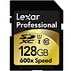 Lexar 雷卡沙 Professional 600x LSD128CRBNA600  128GB SD存储卡（90M/s）