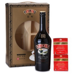 Baileys 百利 甜酒欢聚装礼盒（甜酒750ml+川宁红茶2盒）