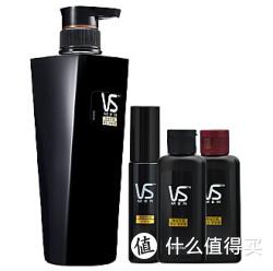 VS 沙宣 净化打底男士洗发露套装（洗发露460ml+50ml+护发素50ml+精华液30ml）