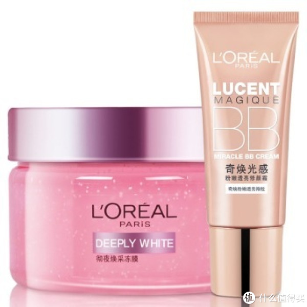 L'OREAL PARIS 巴黎欧莱雅 彻夜焕采冻膜100ml+粉嫩透亮修颜霜30ml+凑单品