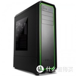 新低价：Antec 安钛克 A1900 全塔机箱 黑绿色（13.4Kg、双电源位、12个硬盘位、侧透面板）