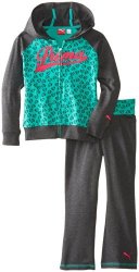PUMA 彪马 Baby-Girls Infant Hearts Hoodie 女宝运动套装