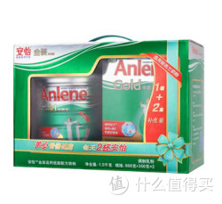 Anlene 安怡 金装高钙低脂配方奶粉350g*2+800g礼盒装(中老年)
