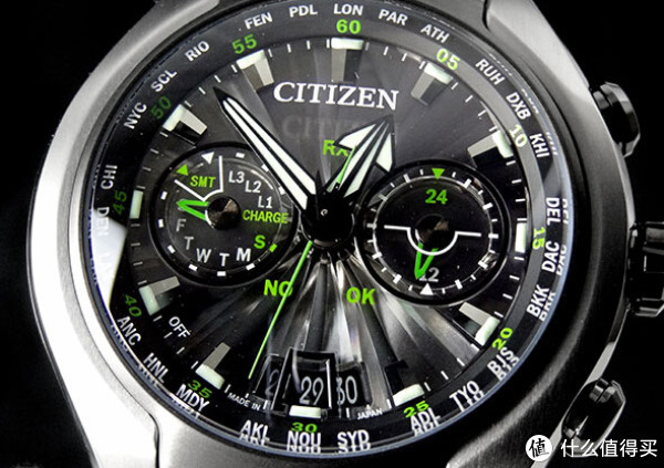 CITIZEN 西铁城 "Satellite Wave Air" Titanium 系列 CC1055-53E 男款光动能卫星对时腕表