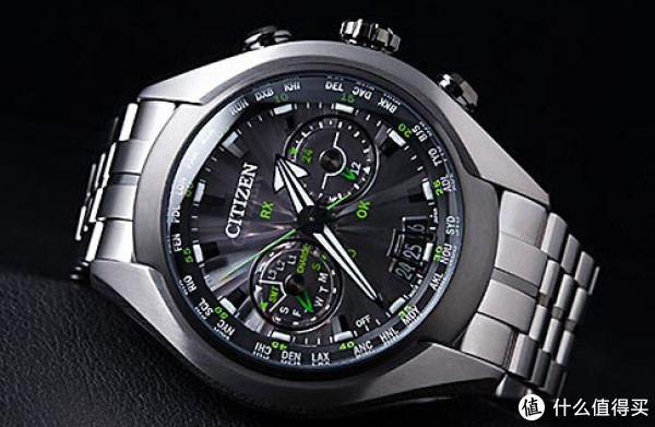 CITIZEN 西铁城 "Satellite Wave Air" Titanium 系列 CC1055-53E 男款光动能卫星对时腕表