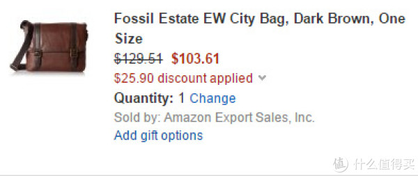 FOSSIL Estate EW 单肩斜跨包