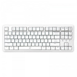 QPAD 酷倍达 MK-10 白色 RGB背光 机械键盘 黑/青/茶轴