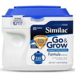 雅培(Similac) 美国雅培Similac Go&amp;Grow 较大婴儿和幼儿配方奶粉 2段（9-24个月婴儿适用）624克
