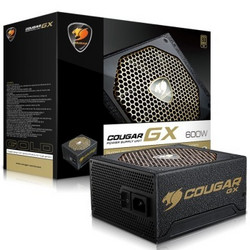 COUGAR 骨伽 GX600 600W台式电源（金牌、半模组、双管正激）