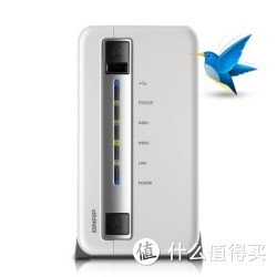 QNAP 威联通 TS-212P（迅雷版）NAS两盘位网络存储