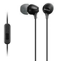 SONY 索尼 MDR-EX15AP 入耳式智能手机通话耳机 黑色