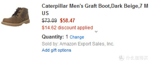 Caterpillar 卡特彼勒 Graft 休闲男靴