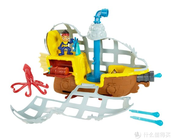 Fisher-Price 费雪 Disney Jake and The Never Land Pirates Rolling Submarine Bucky 模型