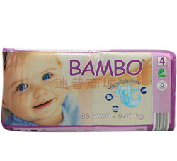 BAMBO 班博 有机纸尿裤 4#50片(9-18kg)