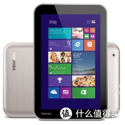 东芝（TOSHIBA） WT8-AT01G 8英寸平板电脑（英特尔 四核Z3740 2G 32G  Micro USB2.0 Windows8.1)香槟银