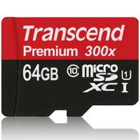 Transcend 创见 64G MicroSD（TF）存储卡（UHS-I、300X）