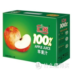 Huiyuan 汇源 100%苹果果汁1L*6盒 便携装 （可用劵）