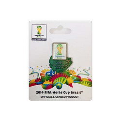 FIFA 国际足球联合会 2014巴西世界杯logo系列徽章 WPNL13070800018 白/绿