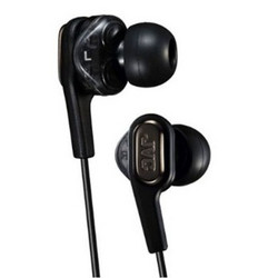杰伟世（JVC）HA-FXT90（黑色）全球首创双单元动圈入耳式音乐耳机