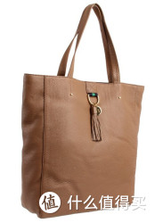 TOMMY HILFIGER Tasseled Pebble North-South 女款真皮单肩包