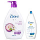 DOVE 多芬 衡悦水润沐浴乳1000ml+多芬深层营润沐浴乳300ml(特卖)