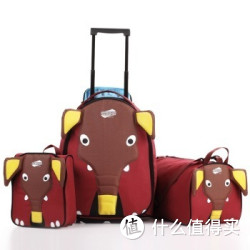 AMERICAN TOURISTER美旅 儿童三件套(双肩包+行李袋+拉杆箱45cm) 棕色大象
