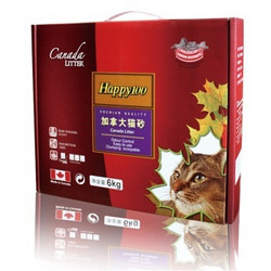 CanadaLITTER Happy100 膨润土 猫砂 6kg*6盒+凑单品
