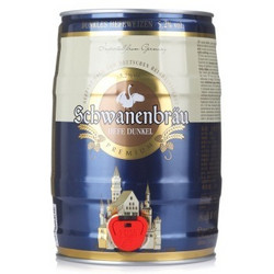 Schwanenbräu 天鹅堡 桶装小麦黑啤 5L*2件