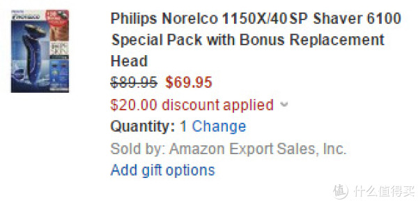 PHILIPS 飞利浦 Norelco 1150X/40SP 电动剃须刀+RQ11替换刀头