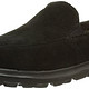 Skechers 斯凯奇 ON-THE-GO系列 男 时尚保暖毛里一脚蹬休闲鞋 53585C/B LK 黑色