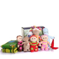 花园宝宝 毛绒玩具公仔 全家福套装新礼盒 （6款经典毛绒+1.6*1.8M游戏垫）
