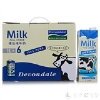 Devondale 德运 全脂牛奶 1L*6*3