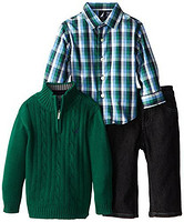 NAUTICA 诺帝卡 3 Piece Woven Sweater Denim Set 毛衣+衬衫+仔裤男童三件套