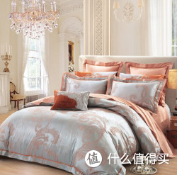 LOVO 罗莱家纺 贡丝棉大提花 VT2657NA卡斯特 双人加大六件套(1.8米)