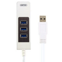UNITEK 优越者 Y-3046 USB3.0 四口HUB集线器 白色
