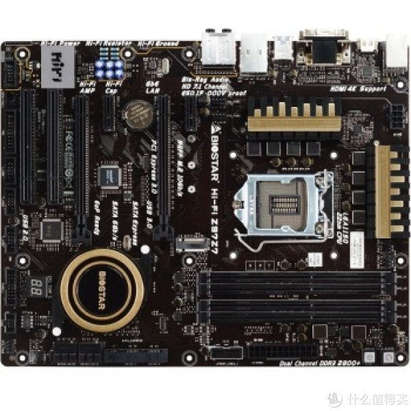 BIOSTAR 映泰 Hi-Fi Z97 Z7 主板(8相供电、HiFi声卡)