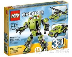 LEGO 乐高 创意百变组  百变动力机器人 31007