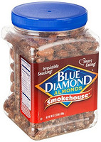 亚马逊进口直采 Blue Diamond蓝钻石熏制风味扁桃仁1080g（美国品牌）