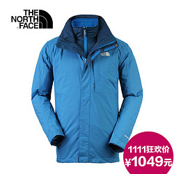 THE NORTH FACE 北面 冲锋衣男款防水透气三合一 CZ51