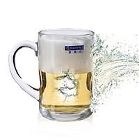 Luminarc 乐美雅 透明玻璃 带把啤酒杯 450ml