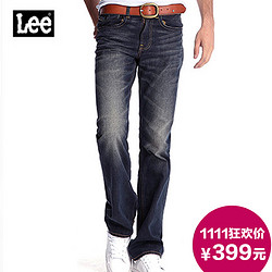 天猫双11特价：Lee 男士标准中腰直脚牛仔裤
