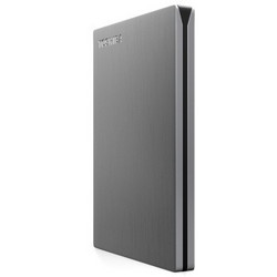 TOSHIBA 东芝 Canvio slim超薄2.5英寸移动硬盘（USB3.0）1TB（银色）送硬盘包