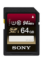 Deal of the day：SONY 索尼 UHS-1 SDHC高速存储卡 Class10 64GB（读94MB/s、写45MB/s）