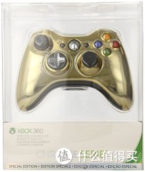 Microsoft 微软 XBOX 360 原装手柄 金色版（支持PC、XBOX 360）