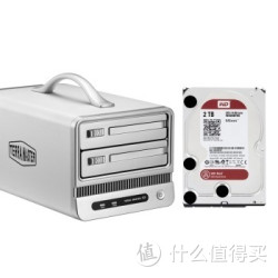 TERRAMASTER 铁威马 F2-NAS2内置2TB红盘 1.6GHz 512MB千兆网络