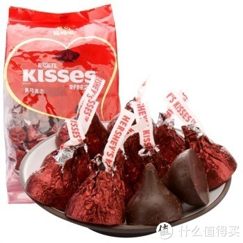 HERSHEY'S 好时 KISSES 好时之吻 黑巧克力 1KG*2份+凑单品
