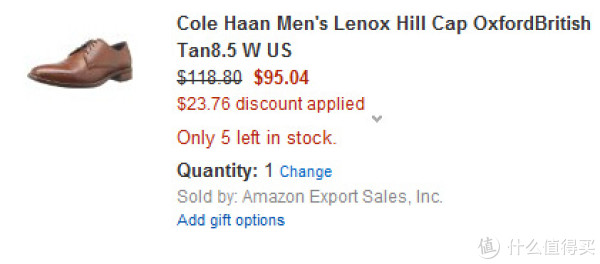 Cole Haan Lenox Hill Cap Oxford 男士正装皮鞋