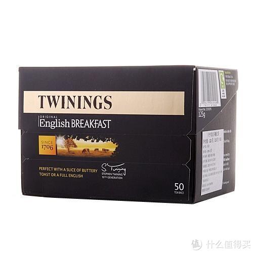 限华南：Twinings 川宁 英式早餐红茶 2.5g*50包