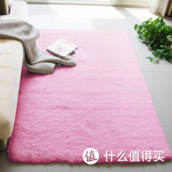 迈亚  高毛丝绒 防滑门垫 脚垫   地垫 粉色 80cm*160cm